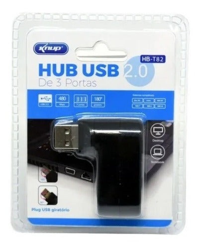 Mini Hub Usb 4 Portas Alta Velocidade 2.0 It-blue Le-5561