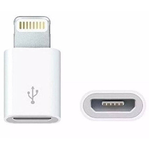 Adaptador iPhone 5/6/7/8/e/x Para Micro Usb V8