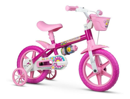 Bicicleta Infantil Nathor Aro 12 Flower