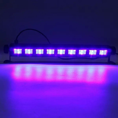 Refletor Ribalta Luz Negra Ultraviolet Barra 12 Led Lk-uv12