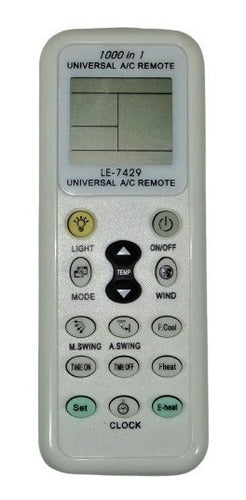 Controle Remoto Universal Ar Condicionado Le-7429 Lelong