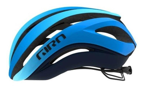 Capacete Ciclismo Giro Aether Mips Azul Fosco Tamanho M