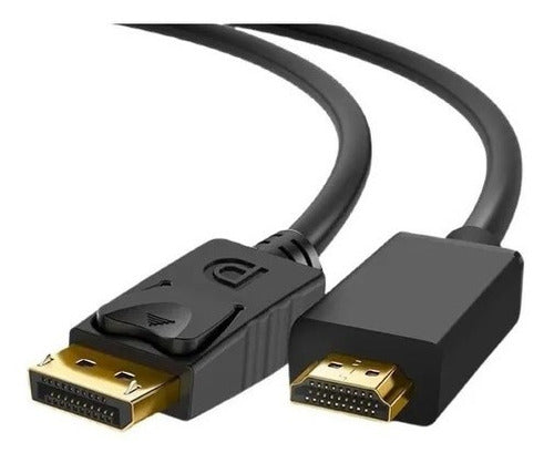 Cabo Displayport X Hdmi Tomate Mcb-021 1,8mt Preto