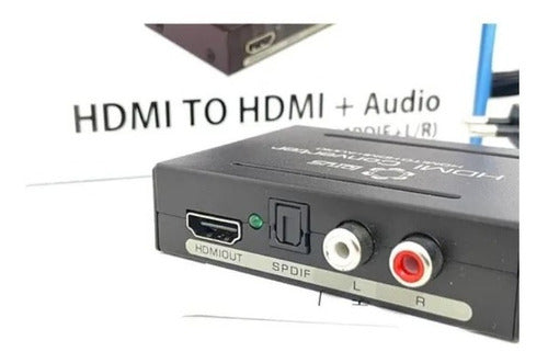 Conversor Extrator Hdmi Audio Splitter Spdif Óptica Lt-2100