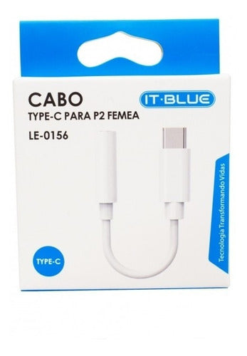 Cabo Adaptador Tipo C Usb-c Para Fone Ouvido P2 Femea 3.5mm