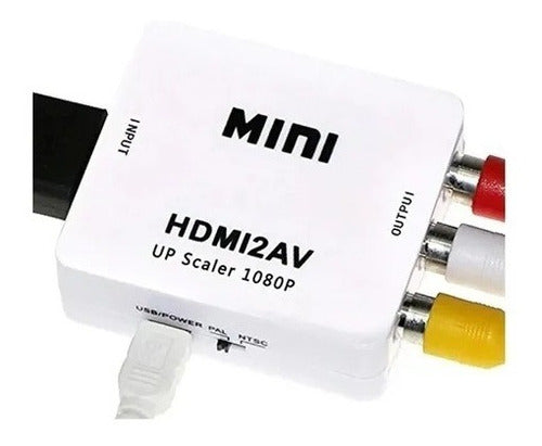 Adaptador Conversor Hdmi 2 Av Le-4113