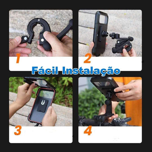 Suporte De Celular Magnético Articulado Para Moto E Bike