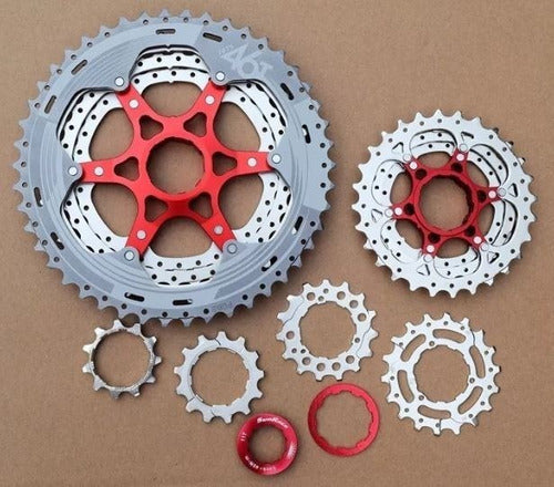 Cassete K7 Sunrace Mx3 10V 11X46 Dentes 11-46 Cog 11/46 Bike