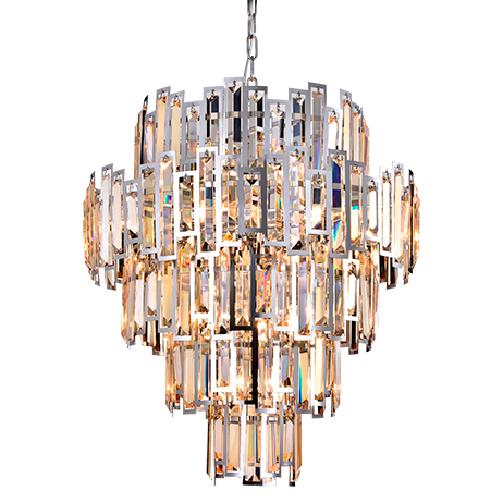 Lustre Hera Transparente Com Metal