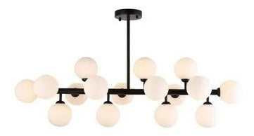 Lustre Pendente Júpiter 16 Lâmpadas G9 Preto Pd10201-16.000