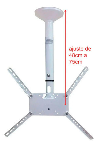 Suporte De Teto P Tv/monitor De 19  Até 56  Sky30-multivisão