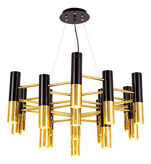 Lustre Pendente Pd10501-19.000 Mercúrio Prt/Dou 19 Lâmpadas