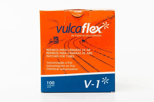 Vulcaflex V1 Remendo A Frio 40mm Caixa C/ 100un Vulcaflex