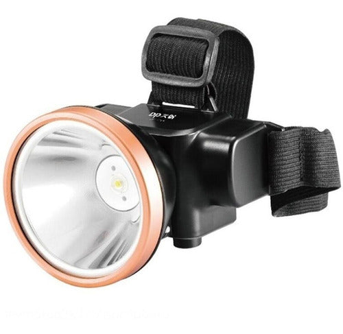 Lanterna Cabeça Led Recarregavel Camping Pesca 50w Dp-7224a