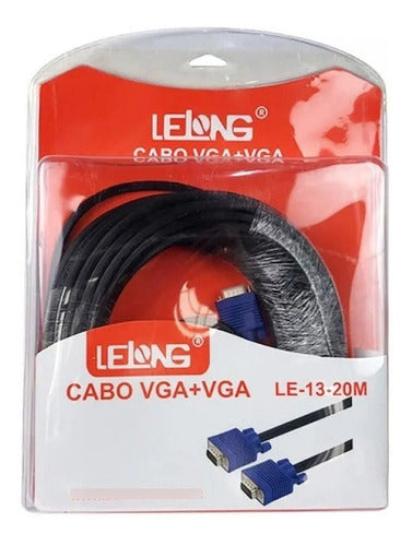 Cabo Lelong Vga X Vga Para Monitores E Projetores Le-13-20m