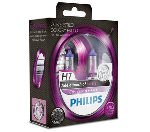 Lâmpada Auto Farol Color Vision 12v 55w H7 - Philips