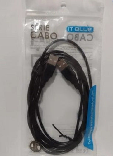 Cabo Usb Macho/macho 2mts It Blue Le-878