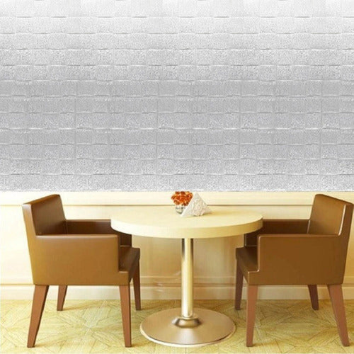 6x Adesivo Para Decoração Espuma 3d Painel Tijolo 70x70cm