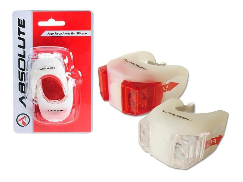 Kit Farol Branco Pisca Vermelho Absolute P/Bike Led Jy-267-6