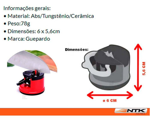 Amolador/afiador/polidor Guepardo Sharp Para Facas