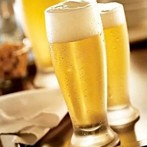 Jogo 6 Copo De Cerveja Chopp Tulipa 240ml Vidro Buffet Festa