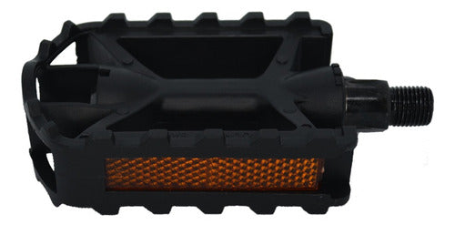 Pedal 1/2 Mtb Nylon Preto Com Esfera