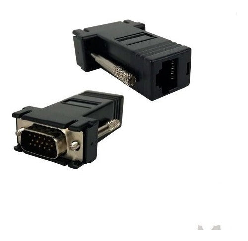 Adaptador Conector Vga Macho X Rj45 Femea Unidade Le-5564