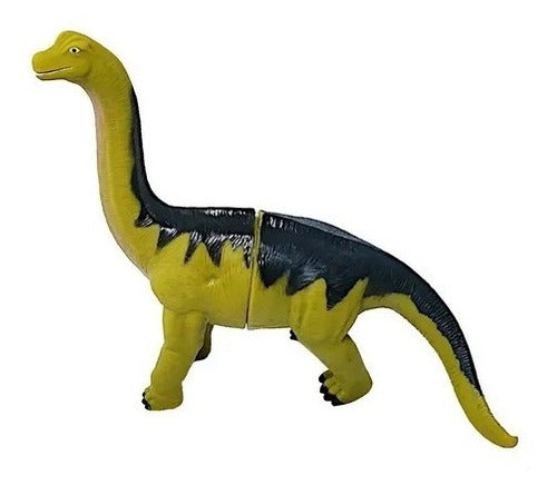 Brinquedo Dinossauro Braquiossauro 19cm Dino Amigo Borracha