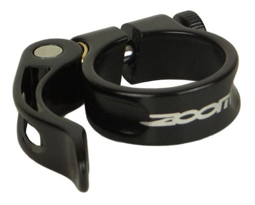 Abraçadeira De Selim Zoom Bike Mtb 28.6mm Alumin. C/blocagem