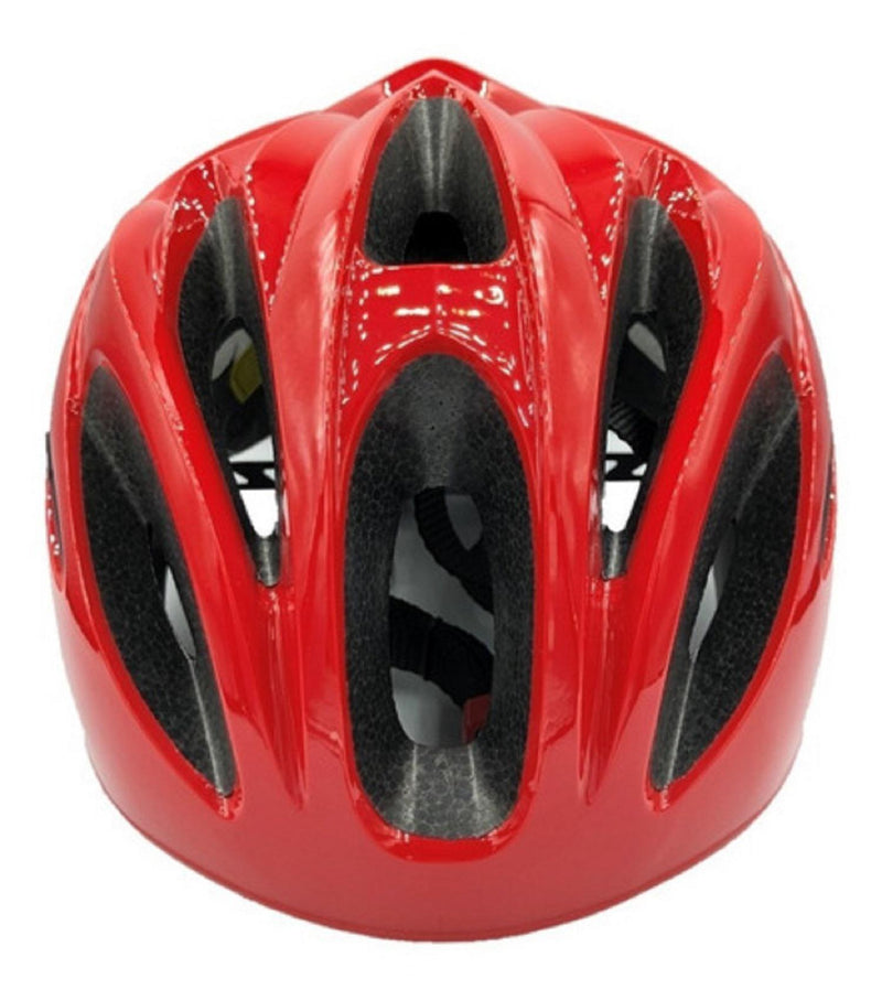 Capacete Absolute Nero Vermelho Com Luz Traseira Tam G