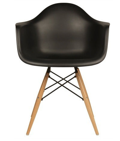 Cadeira Charles Eames c/ braço daw - Base Madeira Preta umix