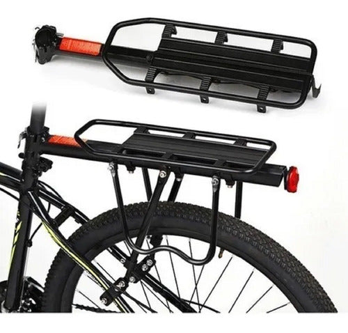 Bagageiro Garupa Bike Traseiro Aluminio Alforge Disco Canote