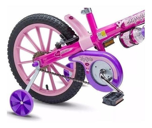 Bicicleta Infantil Nathor Aro16 Menina Top Girls 5 A 8 Anos