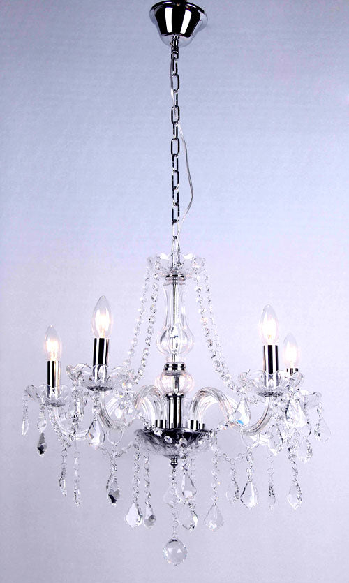 Lustre Maria Thereza Transparente 5 Braços Lc14115.000