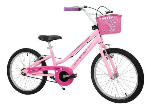 Bicicleta Infantil Aro 20 Feminino Lilás Nathor