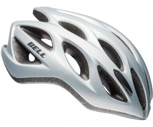 Capacete Bike Ciclismo Bell Tracker R Prata Fosco 54-61cm - Prata - Único