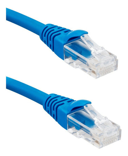 Cabo De Rede Patch Cord Flexível Rj45 Cat-6 2mt Azul Mcb-003