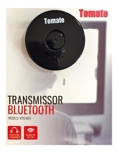 Transmissor Bluetooth P-tv Caixa Som Notebook Tomate Mtb-803