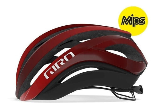 Capacete Giro Aether Mips Vermelho E Preto Tamanho M 55-59cm