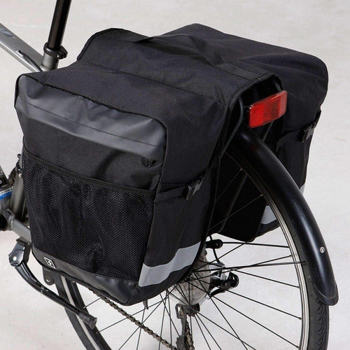 Bolsa Alforge Duplo Grande Bike Bagageiro Traseiro Skin 28l