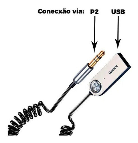 Adaptador Bluetooth 5.0 Receptor Toca Música No Carro Xo