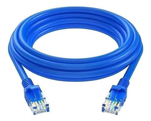 Cabo De Rede Rj45 Com 5 Metros Azul Knup - Kp-c14 5m