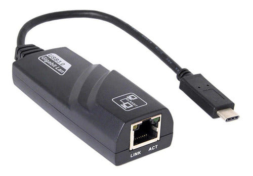 Adaptador Usb Tipo C 3.1 Para Rede Rj45 Gigabit