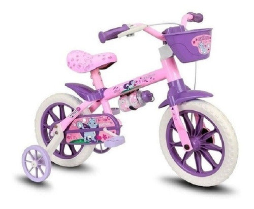 Bicicleta Infantil Nathor Aro 12 Menina Cat De 3 A 5 Anos