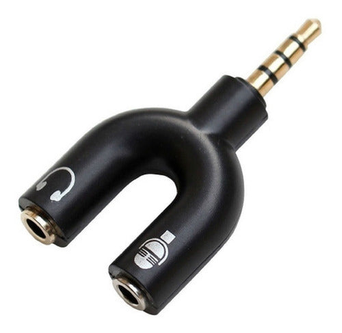 Adaptador De Áudio P3 Fone Microfone