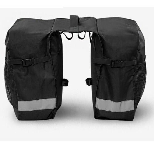 Bolsa Alforge Duplo Grande Bike Bagageiro Traseiro Skin 28l