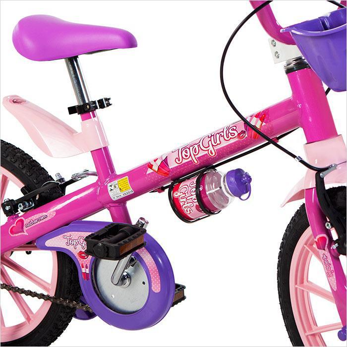 Bicicleta Infantil Nathor Aro16 Menina Top Girls 5 A 8 Anos