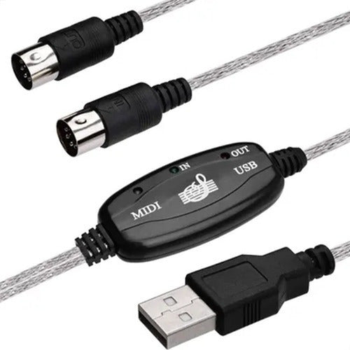 Cabo Adaptador Midi Usb 2.0 Para Teclado Musical Lt-m113