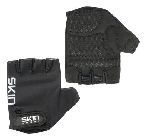 Luva Skin Sport Fun, Preto/branco P