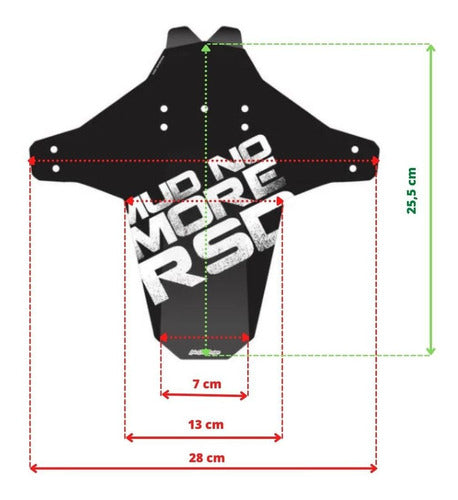 Kit Paralama Bike Mtb Rsd Dianteiro + Traseiro Combo Cores